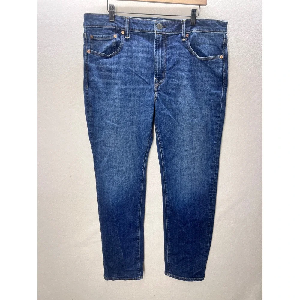 American Eagle Slim Straight Jeans Mens 36x32 Blue Airflex+ Denim 3306